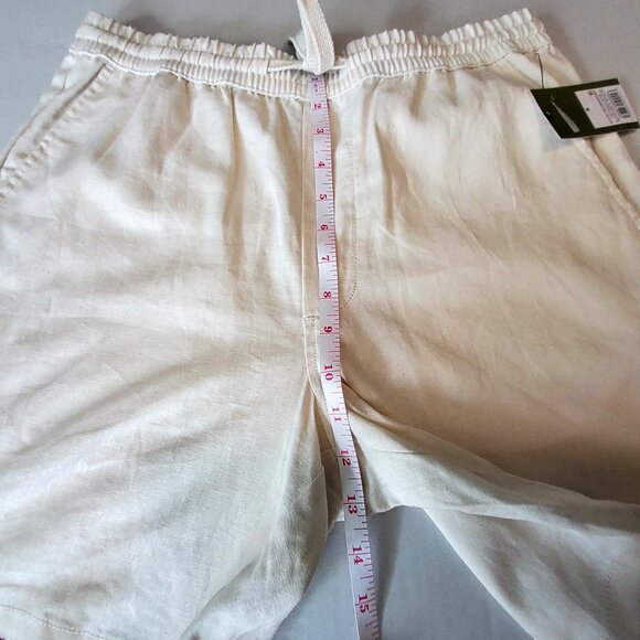 Goodfellow & Co Beige Linen-Blend Vacay Collection Pull-On Shorts 7" Inseam Sz S - Picture 4 of 11